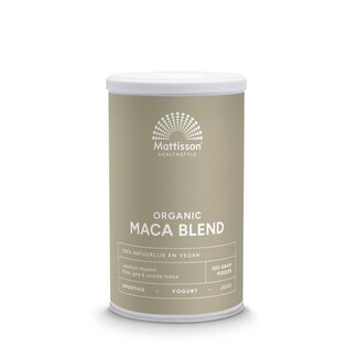 Mattisson Mattisson Maca poeder blend geel, rood & zwart bio 300 Gram
