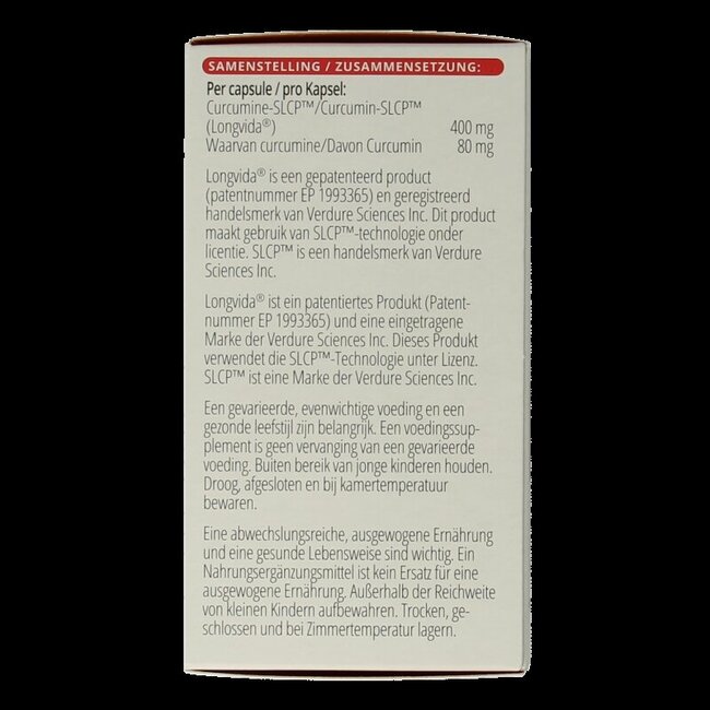 Vitals Curcumine SLCP 120 Capsules