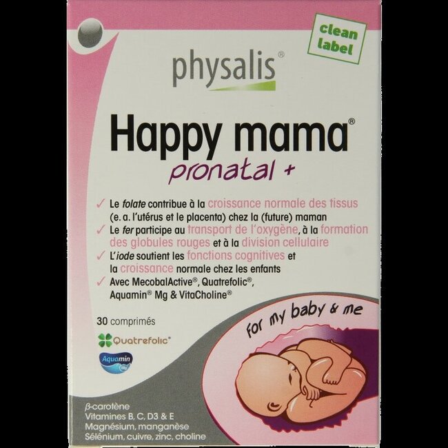 Physalis Pronatal + happy mama 30 Comprimés