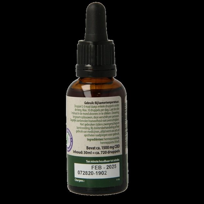 Jacob Hooy CBD plus olie 5% 30 Milliliter