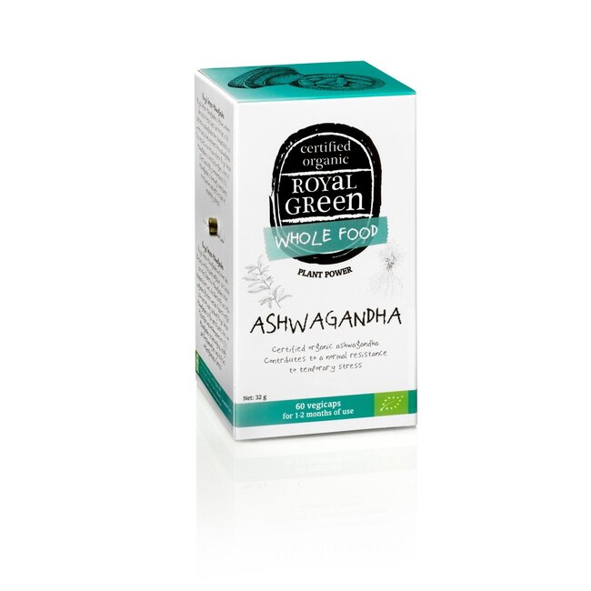 Royal Green Ashwagandha bio 60 Vegetarische capsules