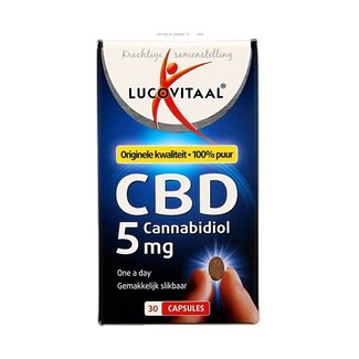 Lucovitaal Lucovitaal Cannabidiol CBD 5 mg 30 capsules