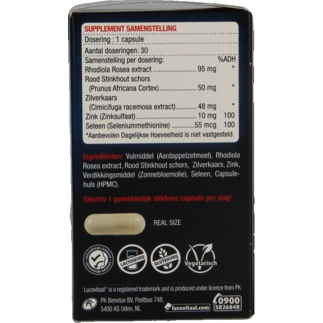 Lucovitaal Prostaat potentie en urinewegen 30 Capsules