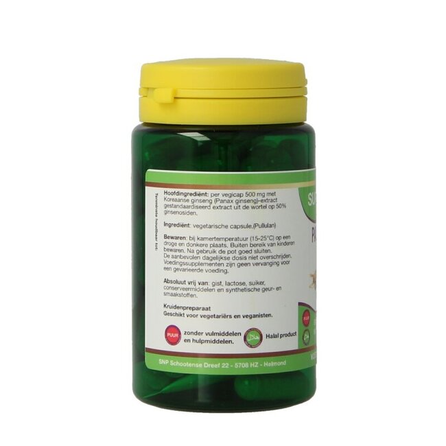 SNP Panax ginseng 500 mg pur 60 gélules végétales