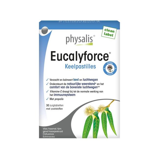 Physalis Eucalyforce keelpastille 30 Tabletten