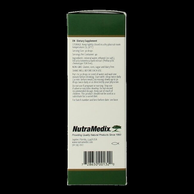 Nutramedix Samento Griffe du chat sans TOA 60 ml