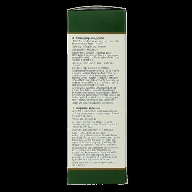 Nutramedix Samento Griffe du chat sans TOA 60 ml