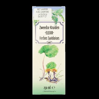 Marval&Vincent Marval&Vincent Zweedse kruiden elixer met kamfer 250 Milliliter