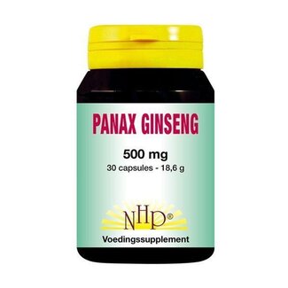 NHP NHP Panax ginseng 500mg 30 Capsules