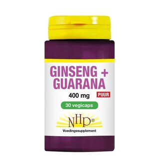 NHP NHP Ginseng guarana 400mg puur 30 Capsules