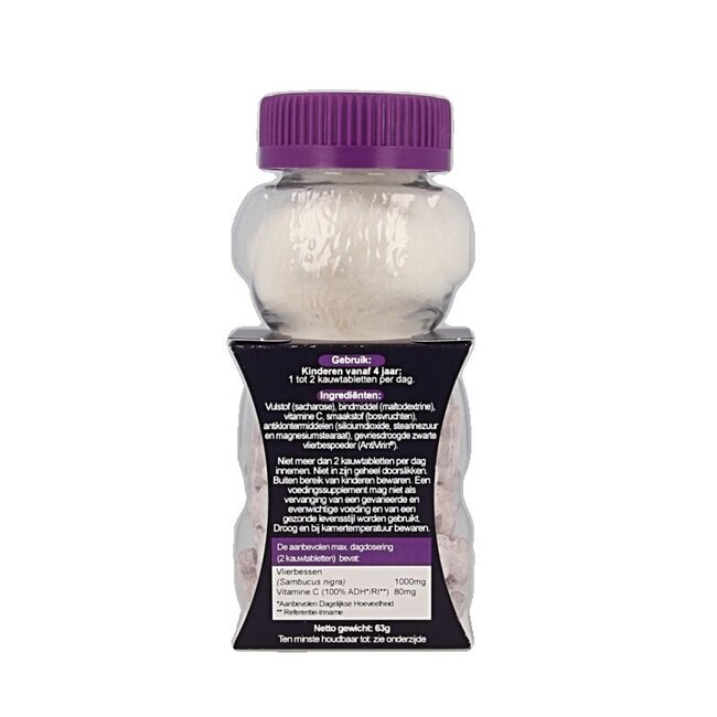 Sambucol Kauwtabletten voor kids 60 Kauwtabletten