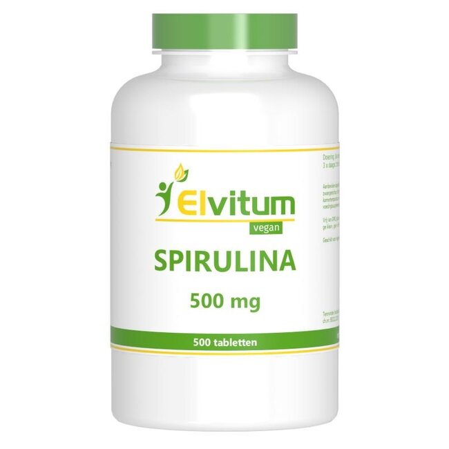 Elvitum Spirulina 500mg 500 Tabletten