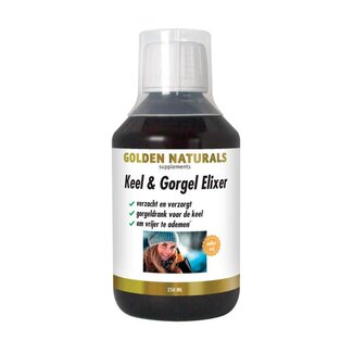 Golden Naturals Golden Naturals Keel & gorgel elixer 250 Milliliter