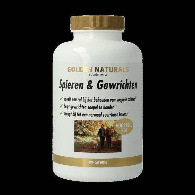 Golden Naturals Spieren en gewrichten 180 Capsules