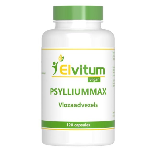 Elvitum Psylliummax vlozaadvezels 120 Vegetarische capsules