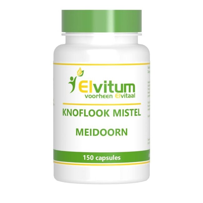 Elvitum Knoflook mistel meidoorn 150 Capsules