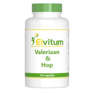 Elvitum Elvitum Valeriaan en hop 270 Capsules