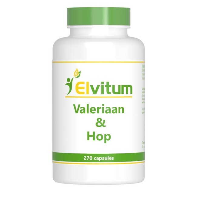 Elvitum Valeriaan en hop 270 Capsules