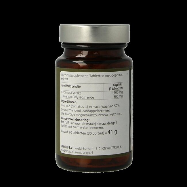 Hanoju Coprinus paddenstoel extract 90 Tabletten