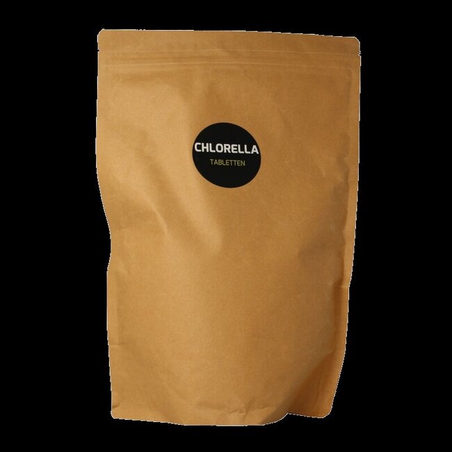 Hanoju Chlorella tabletten papier zak 2500 Tabletten