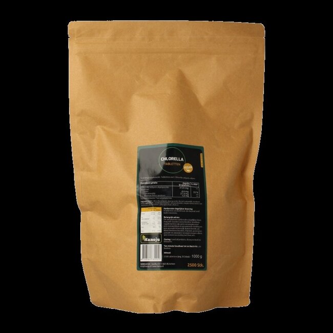 Hanoju Chlorella comprimés sachet papier 2500 comprimés