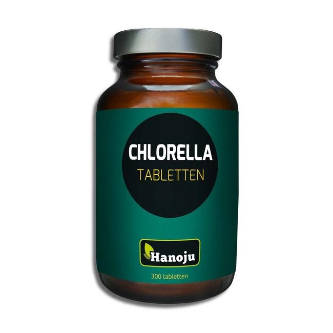 Hanoju Chlorella tabletten pet flacon 300 Tabletten