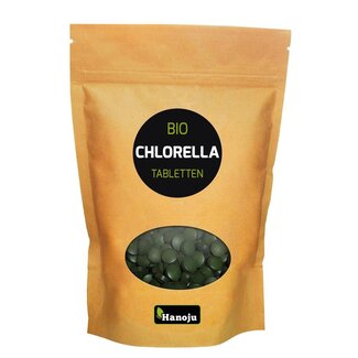 Hanoju Hanoju Bio chlorella tabletten papier zak 1250 Tabletten