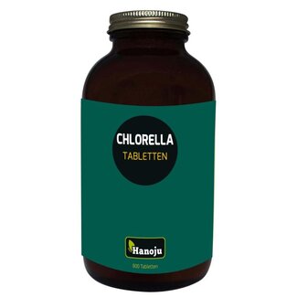 Hanoju Hanoju Bio chlorella tabletten flacon glas 800 Tabletten