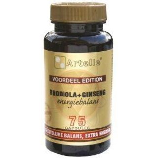 Artelle Artelle Rhodiola ginseng energiebalans 75 Vegetarische capsules