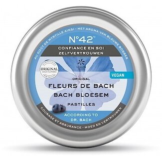 Bach Bloesem Bach Bloesem Bach bloesems pastilles nr. 42 zelfvertrouwen 50 Gram