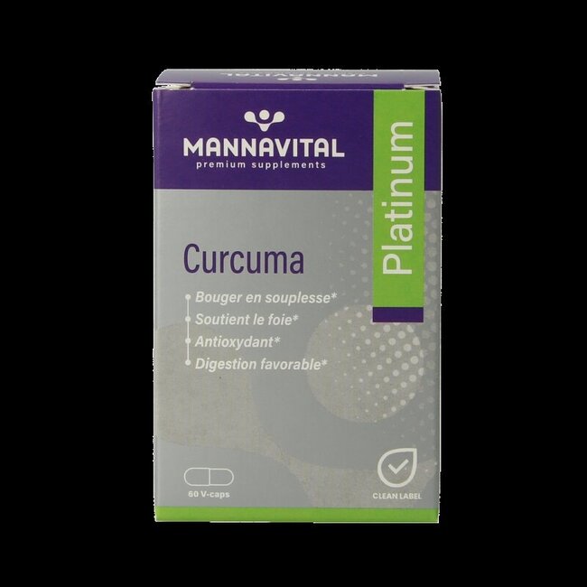 Mannavital Curcuma platinum 60 gélules végétales