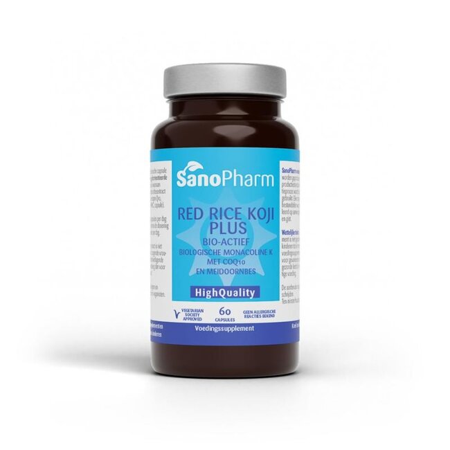 SanoPharm Red rice koji plus high quality 60 Vegetarische capsules