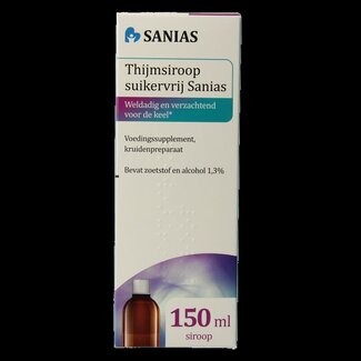 Sanias Sanias Thijmsiroop suikervrij 150 Milliliter