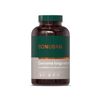 Bonusan Bonusan Curcuma longa extract 120 Vegetarische capsules