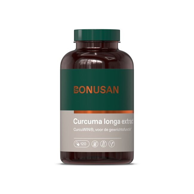 Bonusan Curcuma longa extract 120 Vegetarische capsules