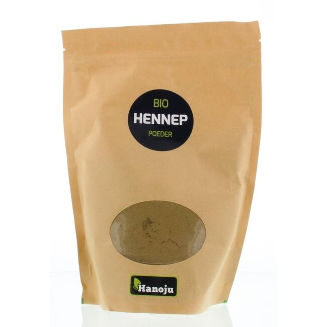 Hanoju Hennep poeder paper bag bio 500 Gram