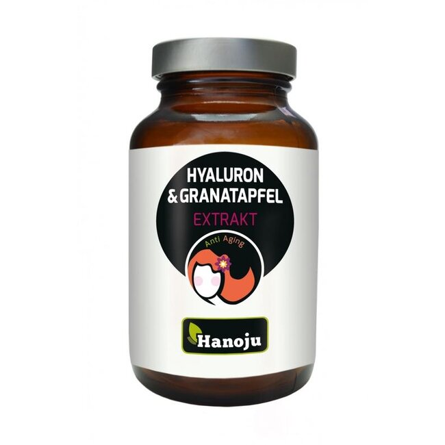 Hanoju Hyaluronzuur granaatappel extract 90 Vegetarische capsules