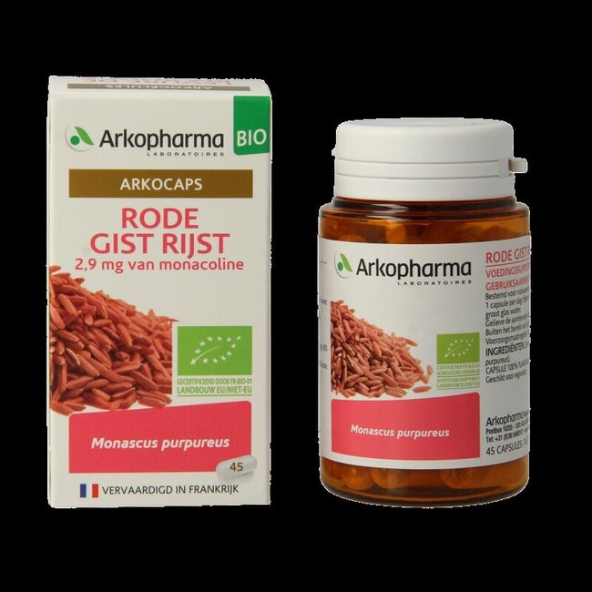 Arkogélules Levure de riz rouge bio 45 Gélules