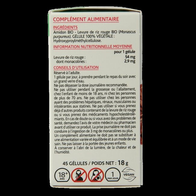 Arkocaps Rode gist rijst bio 45 Capsules