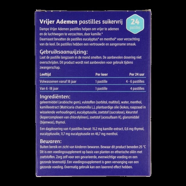 Dampo Ademvrij pastilles 24 Pastilles