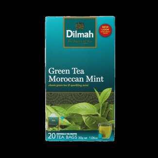 Dilmah Sélection de thé vert à la menthe marocaine Dilmah, 20 sachets
