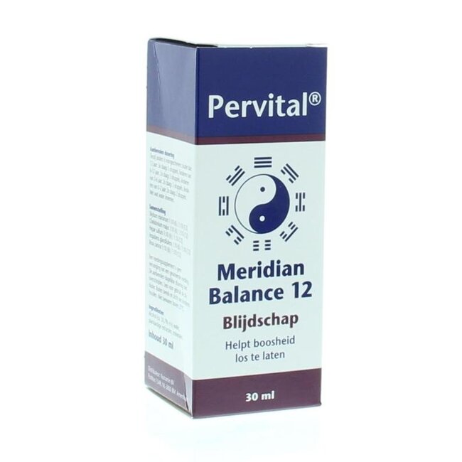 Pervital Meridian balance 12 blijdschap 30 Milliliter