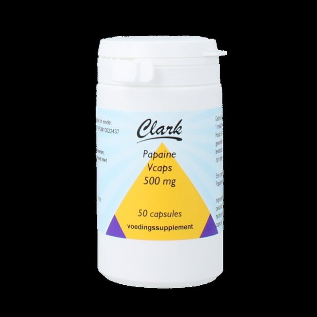 Clark Papaine 500mg 50 Vegetarische capsules