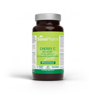 SanoPharm SanoPharm Cherry-C 200 mg wholefood 30 Capsules
