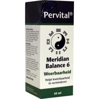 Pervital Pervital Meridian balance 6 weerbaarheid 30 Milliliter