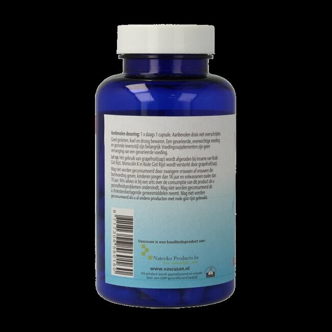 Vascusan Rode gist rijst 90 Capsules