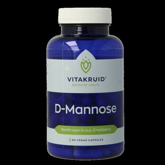 Vitakruid Vitakruid D-Mannose 500 gewonnen uit Cranberry 90 Vegetarische capsules