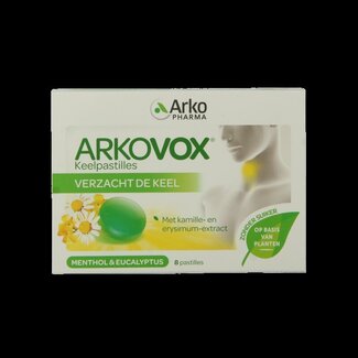 Arkovox Arkovox Menthol eucalyptus keelpastilles 8 Pastilles