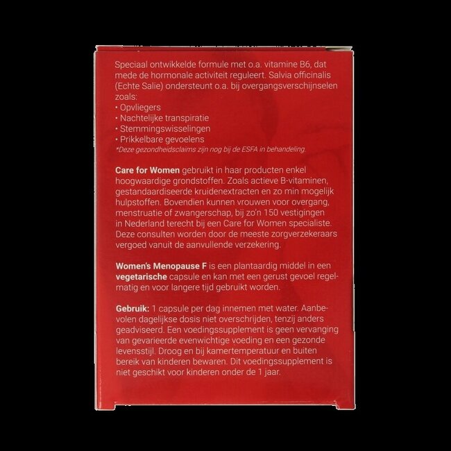 Care For Women Menopause forte 30 capsules végétariennes
