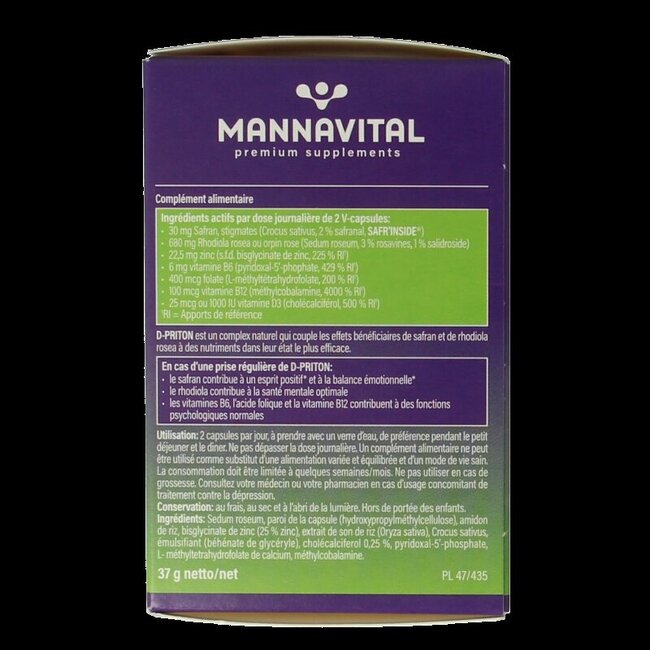 Mannavital D-priton 60 Capsules